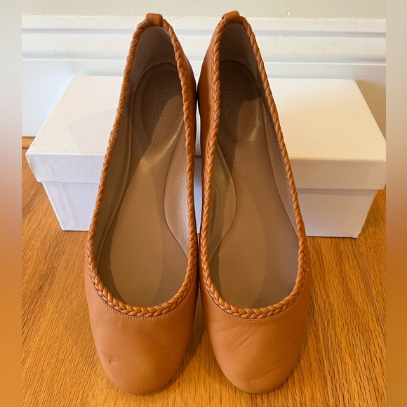 CHLOÉ Elah Ballerina Flats Lambskin Brown (39) - Picture 5 of 6